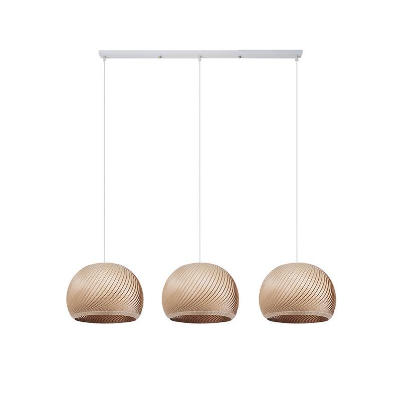 Spiral Vintage Wood Pendant Lamp - Letslighting