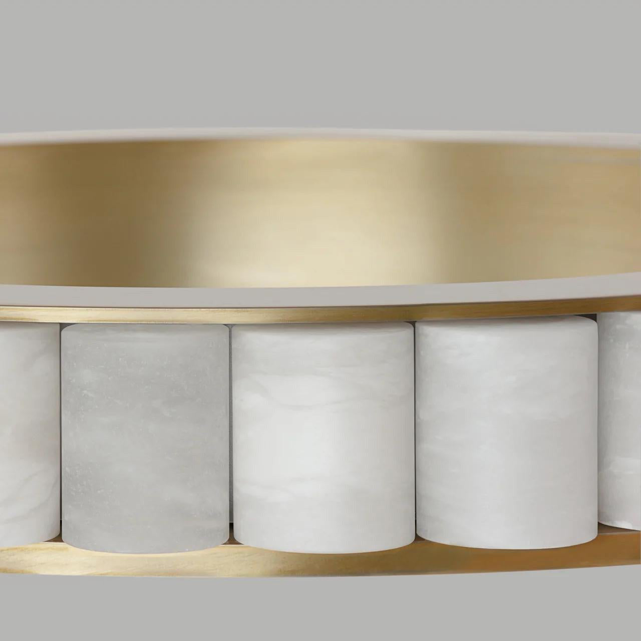 Sifuvyh Postmodern Luxury Stainless Alabaster Chandelier - Lamp Copper