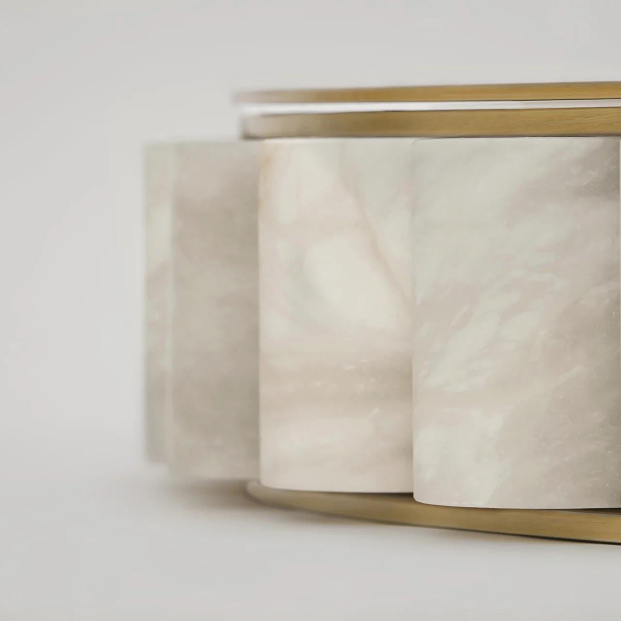 Sifuvyh Postmodern Luxury Stainless Alabaster Chandelier - Lamp Copper