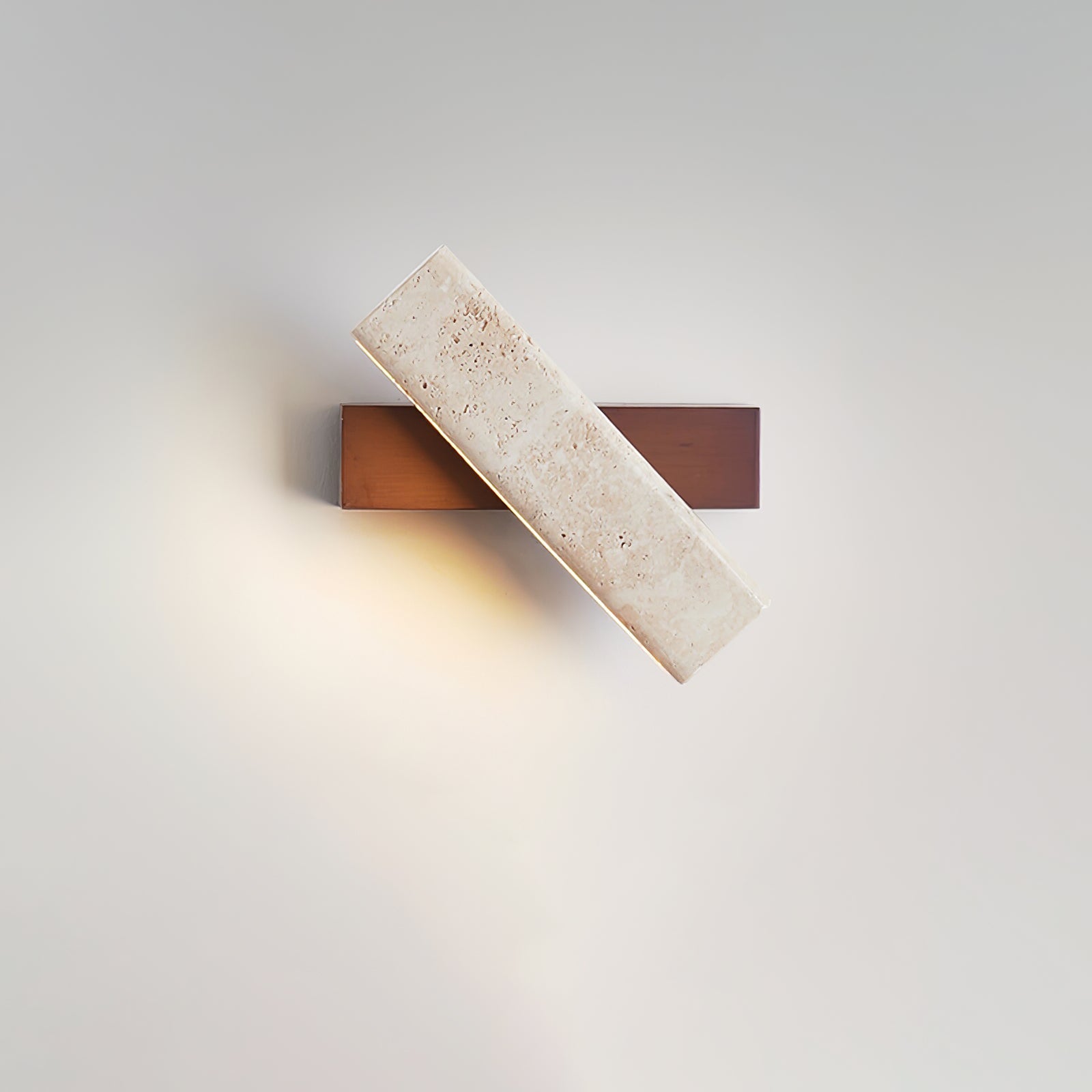 Esorora Rectangular Travertine Wall Light - Letslighting