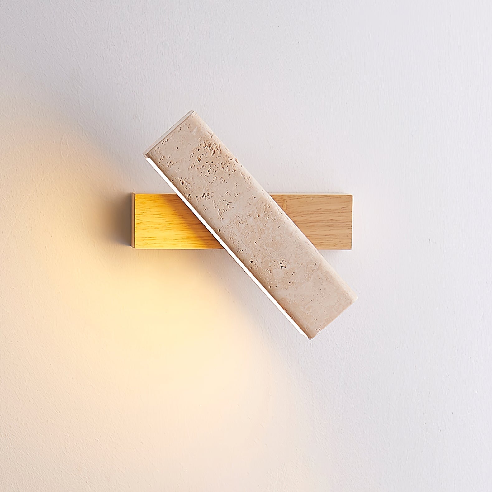 Esorora Rectangular Travertine Wall Light - Letslighting