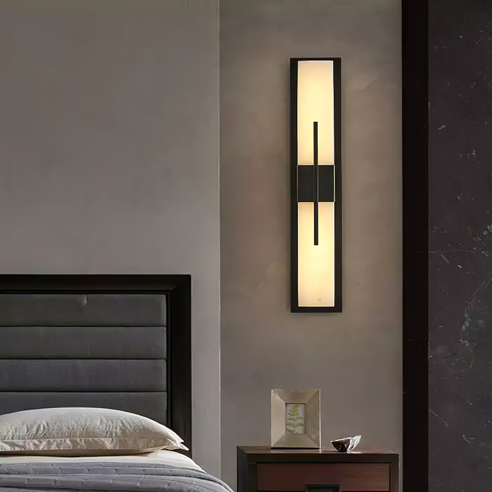 Lylirel Rectangular Alabaster Wall Light - Letslighting