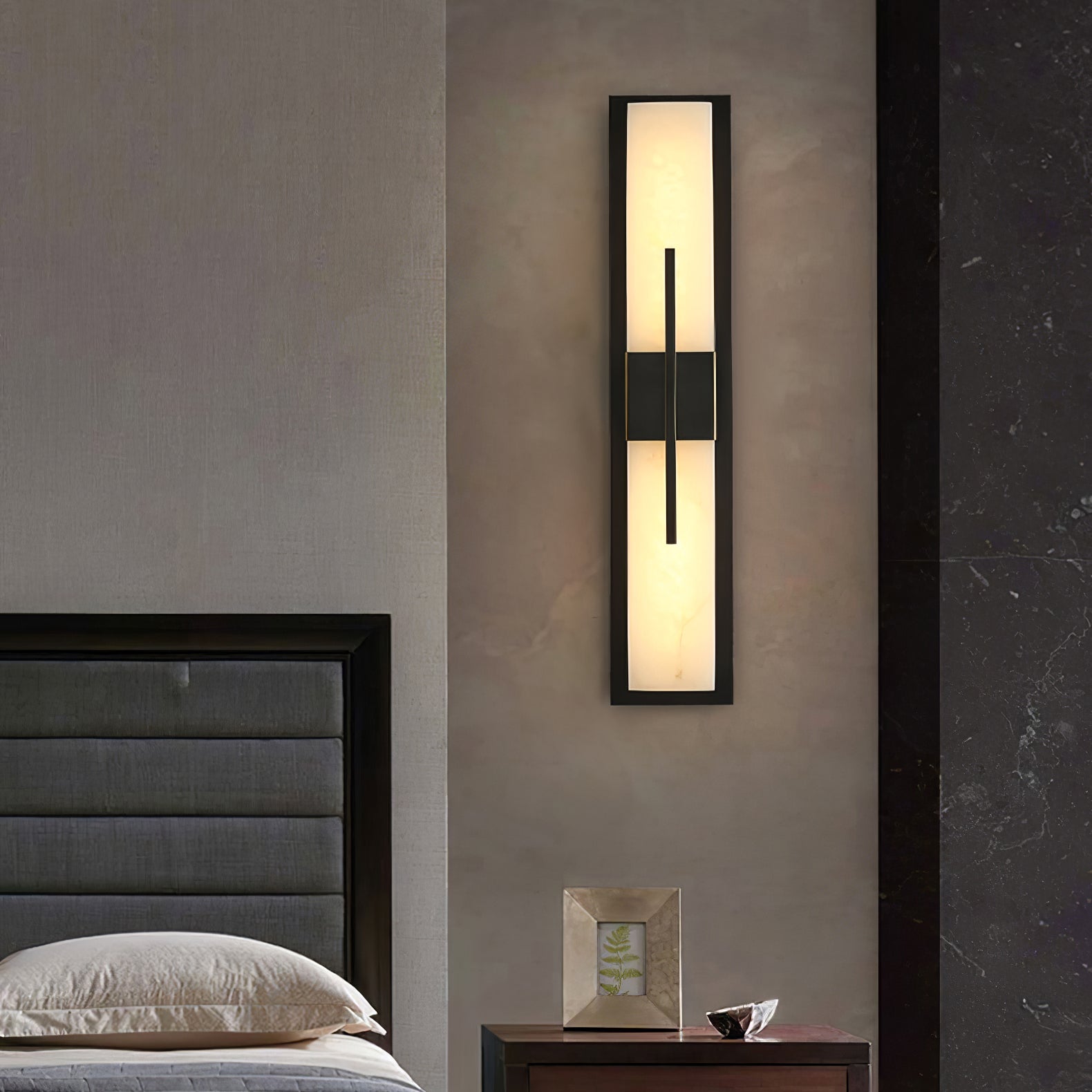 Lylirel Rectangular Alabaster Wall Light - Letslighting