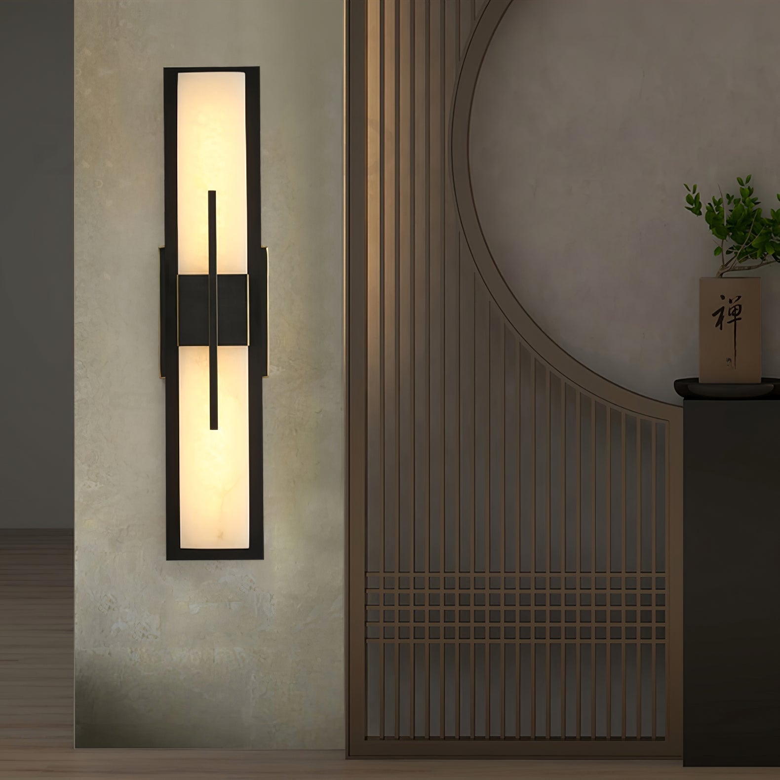 Lylirel Rectangular Alabaster Wall Light - Letslighting