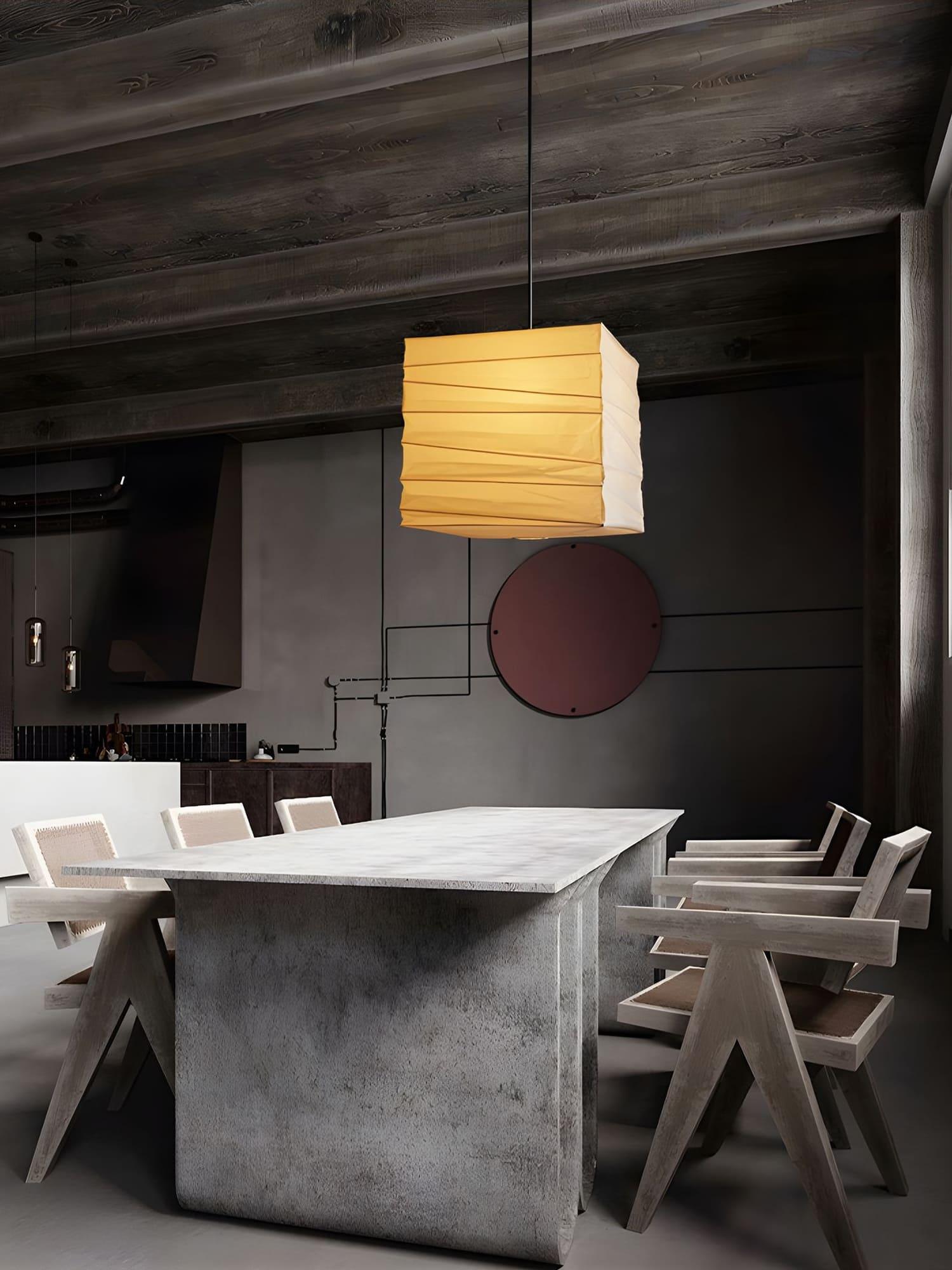 Ayla Paper Cube Pendant Lamp - Letslighting