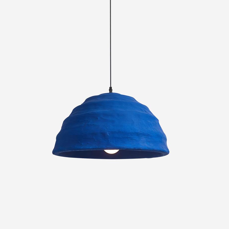 Pendant Lamp Dome Shade Blue Industrial - Letslighting