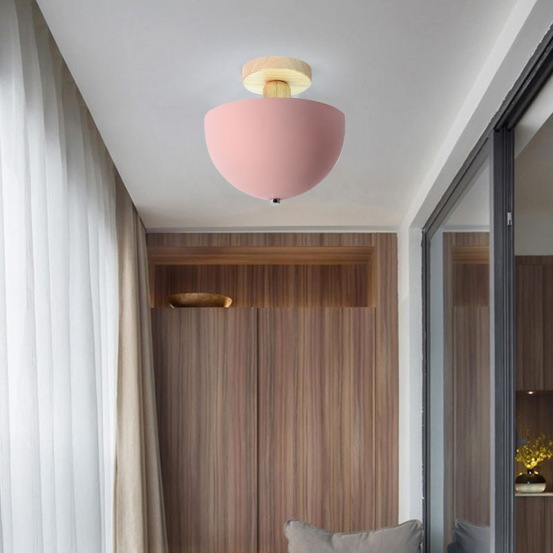 Muto Lámpara de Techo Moderna LED Madera/Metal Salón