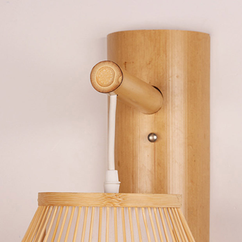 Muto Rústico Jaula Muto Aplique de Pared Madera