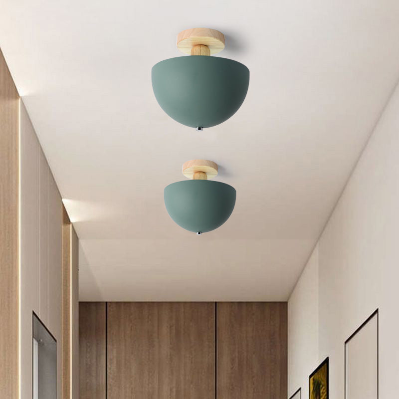 Muto Lámpara de Techo Moderna LED Madera/Metal Salón
