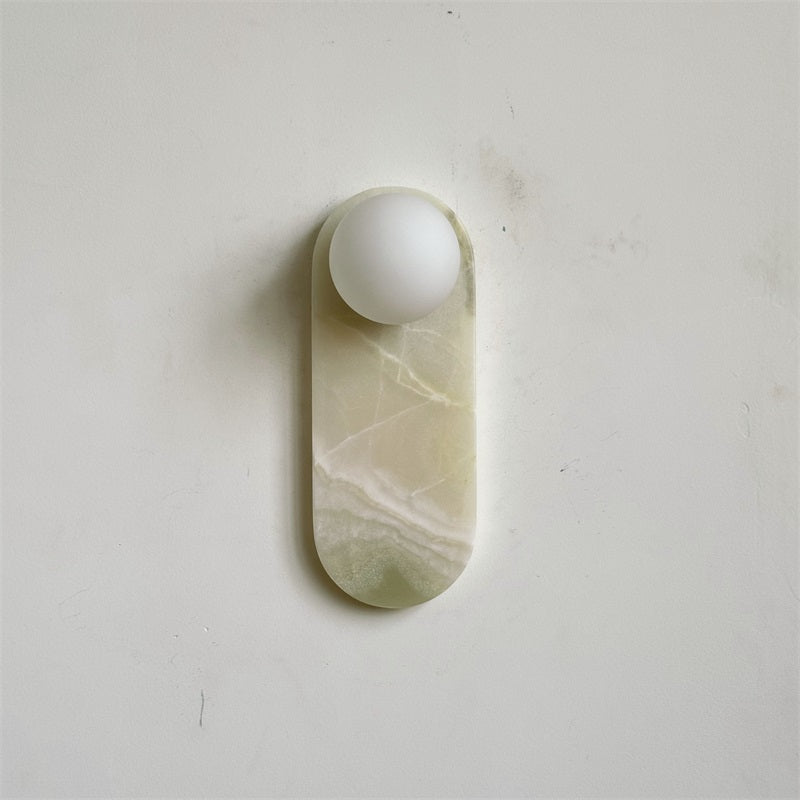 Syraeia Modern Minimalist Marble Jade Wall Lamp - Lamp Copper