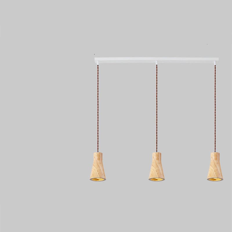 Muto Cabaña Instalar LED Lámpara Colgante Madera Dormitorio/Comedor
