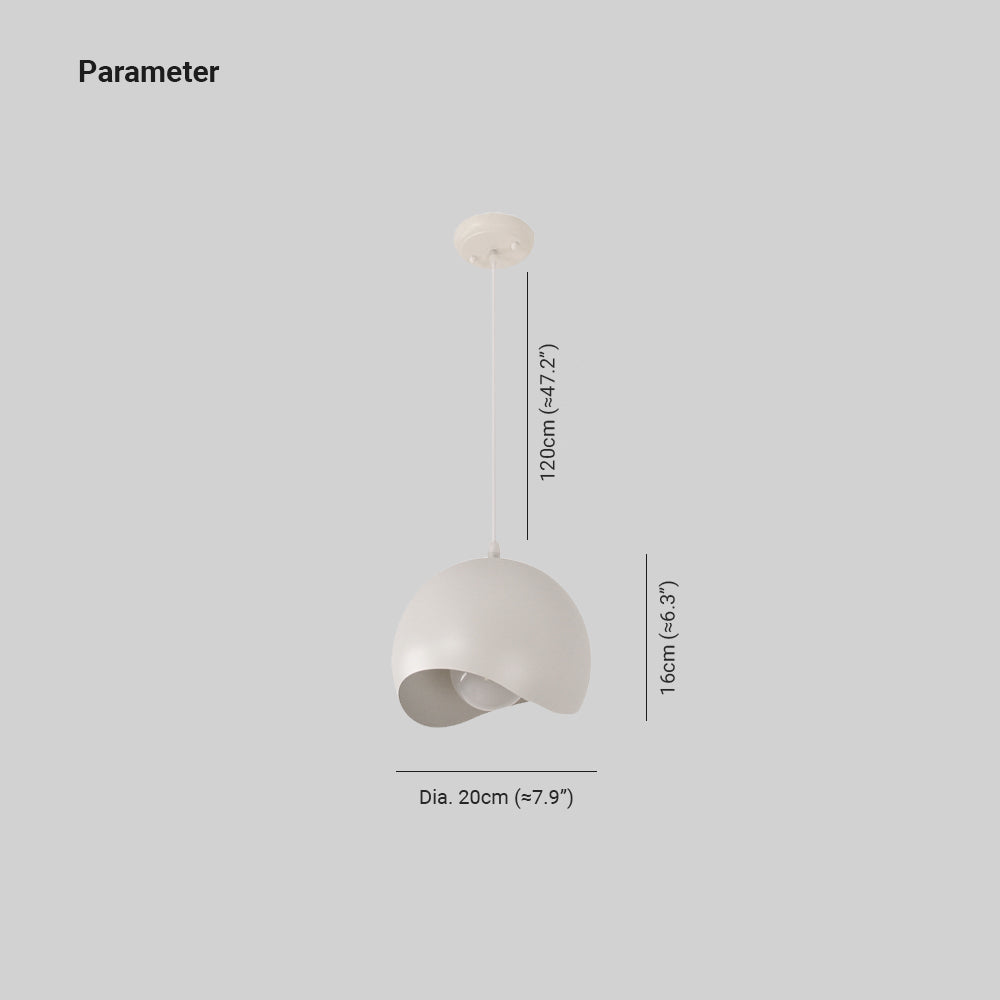 Arisha Creativo Globe Lámpara Colgante Blanco Metal Dormitorio/Salón