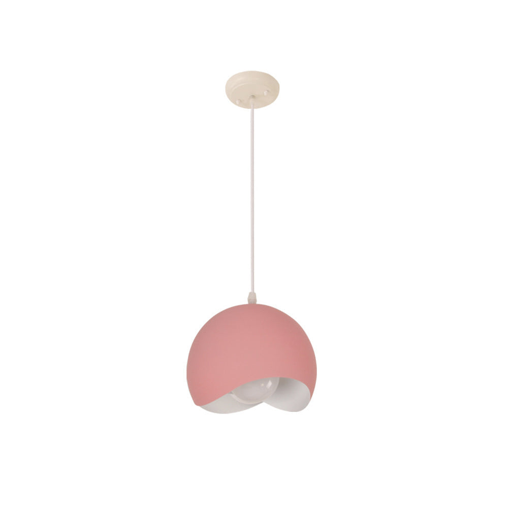 Arisha Creativo Globe Lámpara Colgante Blanco Metal Dormitorio/Salón
