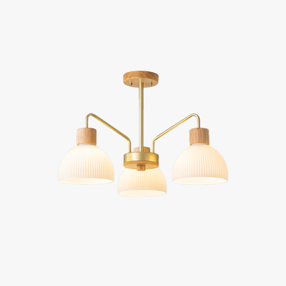Arisha Vintage Lámparas De Araña Metal/Madera/Vidrio Salón Comedor