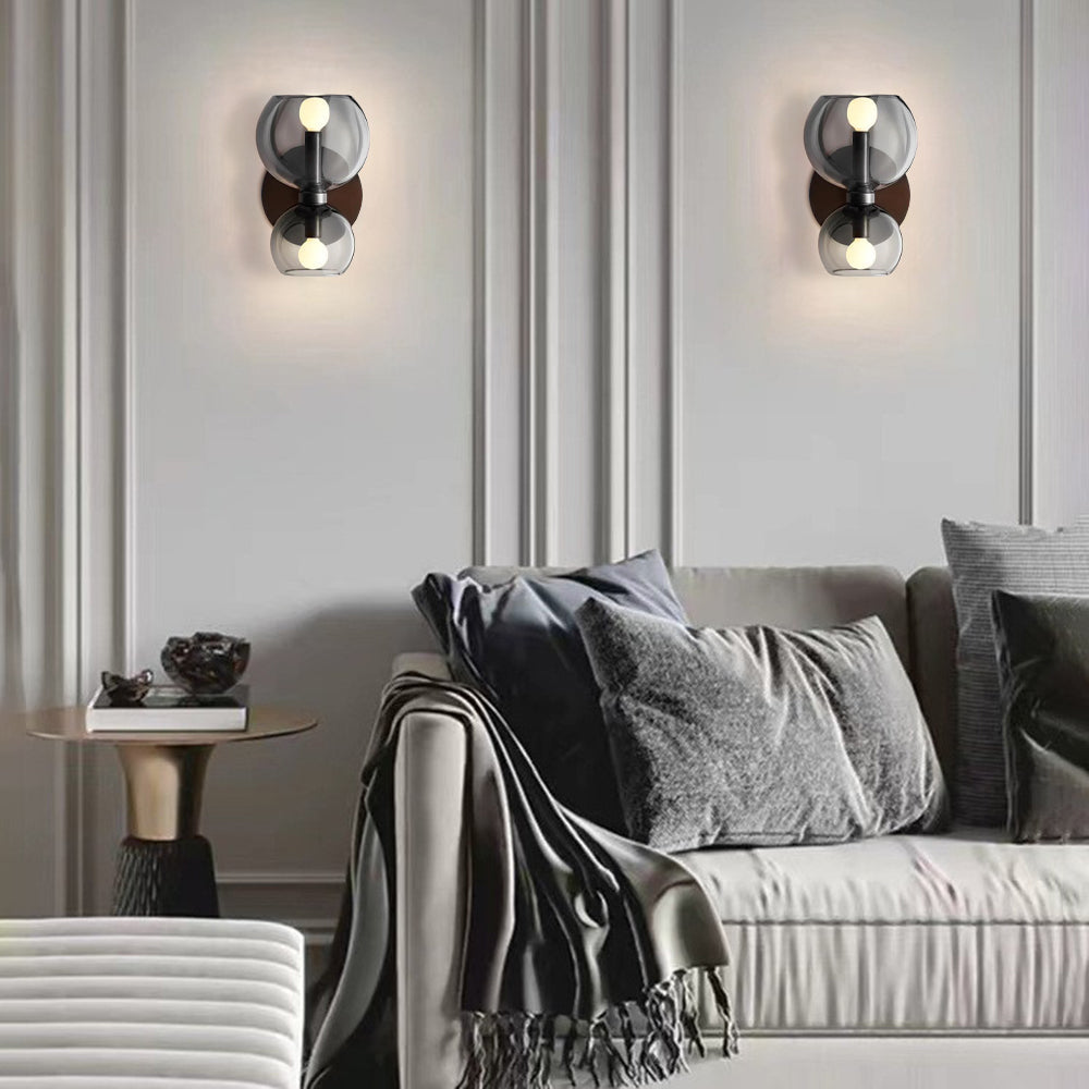 Valentina Modernas Aplique De Pared Interior Metal/Vidrio Blanco Salón
