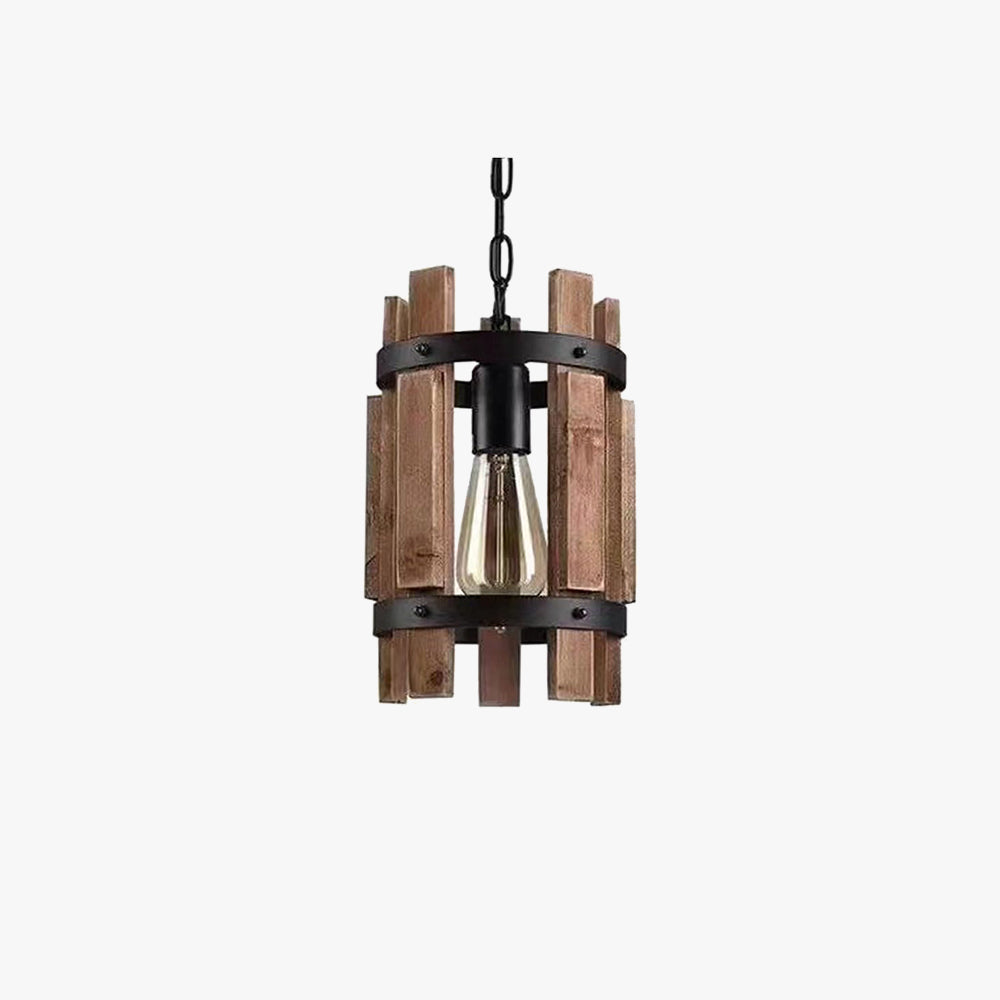 Epoch Retro LED Lámpara colgante Metal/Madera Salón/Dormitorio