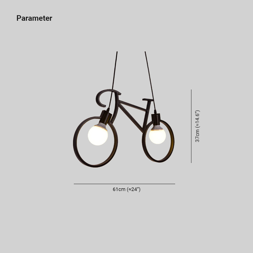 Arisha Moderno Forma de Bicicleta Lámpara colgante Metal Habitación Infantil