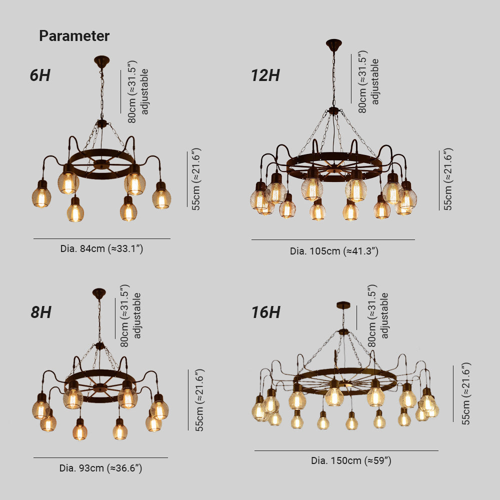 Silva Industrial LED Lámparas de araña Metal/Vidrio Comedor/Dormitorio
