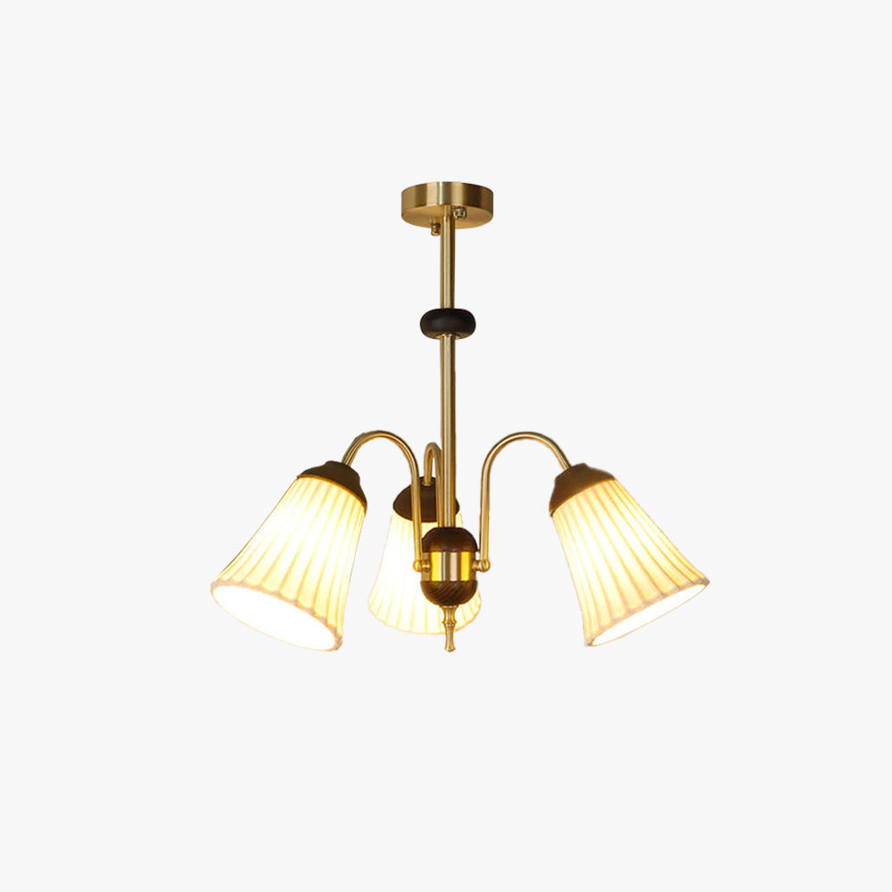 Ray Retro LED Lámparas de araña Oro Metal Comedor/Dormitorio