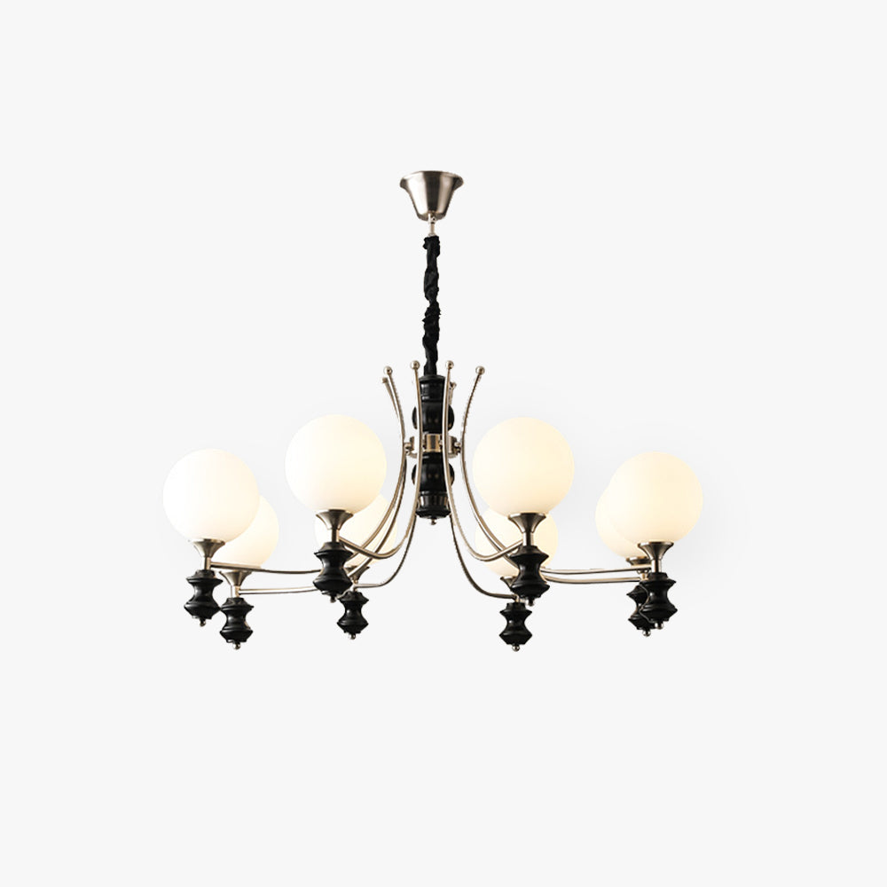 Valentina Vintage LED Lámpara colgante Blanco Vidrio Sala de estar