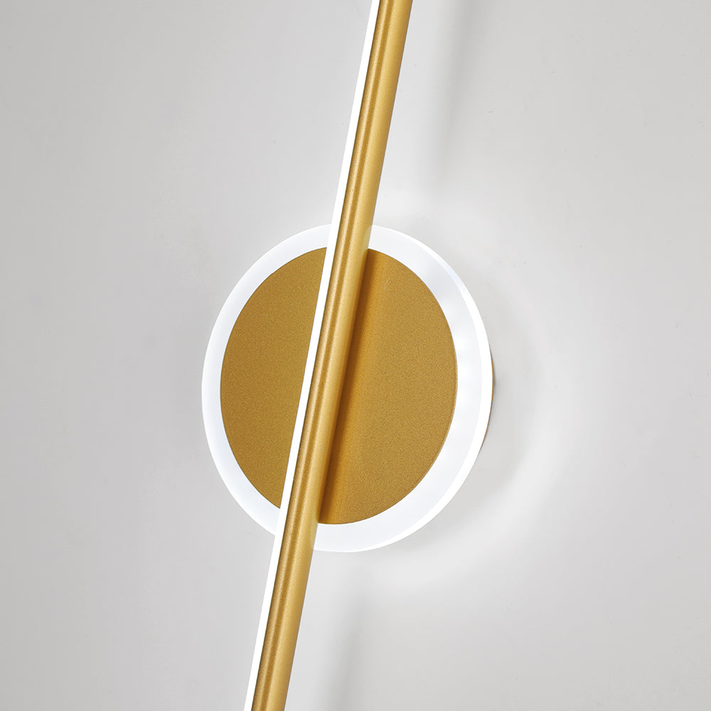 Arisha Moderno Geométrico Metal Aplique de Pared Dorado/Negro/Blanco