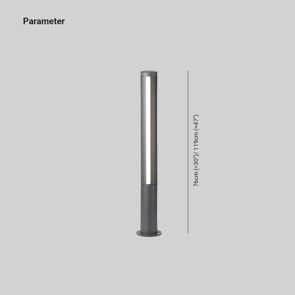 Ray Moderna Tira Metal Acrílico Lámpara Exterior