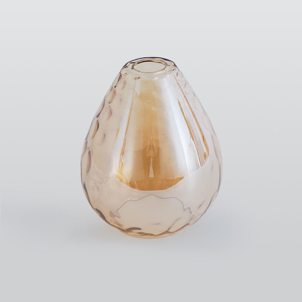 Valentina Lámpara Colgante Vintage Teardrop Vidrio/Madera