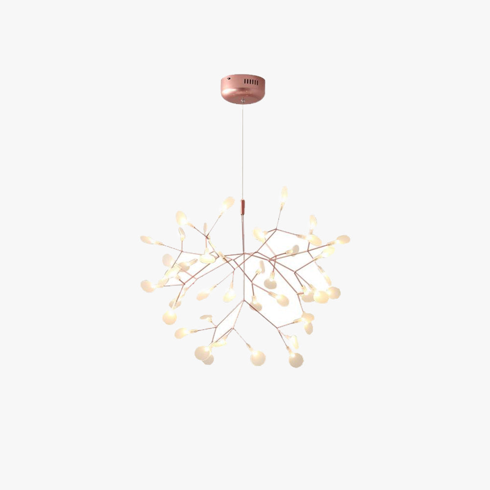 Olivia Lámpara de Araña Única Estilo Sputnik Art Decó Luciérnaga