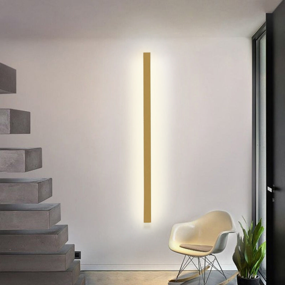 Arisha Aplique Minimalista Lineal Metal/Acrílico Oro/Negro/Blanco