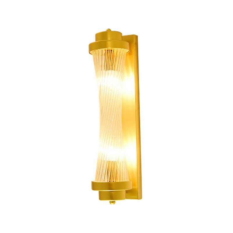 Kristy Lámpara de Pared de Cristal Dorado de Lujo para Dormitorio