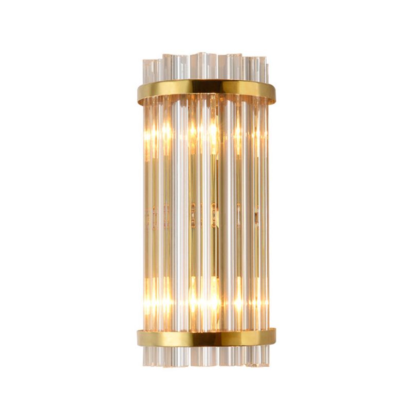 Kristy Lámpara de Pared de Cristal Dorado de Lujo para Dormitorio