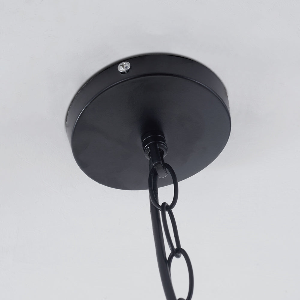 Silva Retro LED Lámpara Colgante Comedor Negro/Óxido Metal
