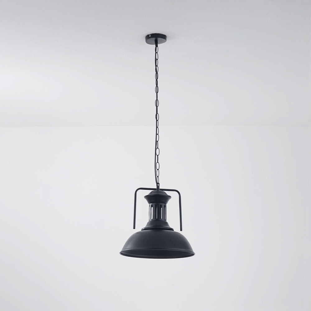 Silva Retro LED Lámpara Colgante Comedor Negro/Óxido Metal