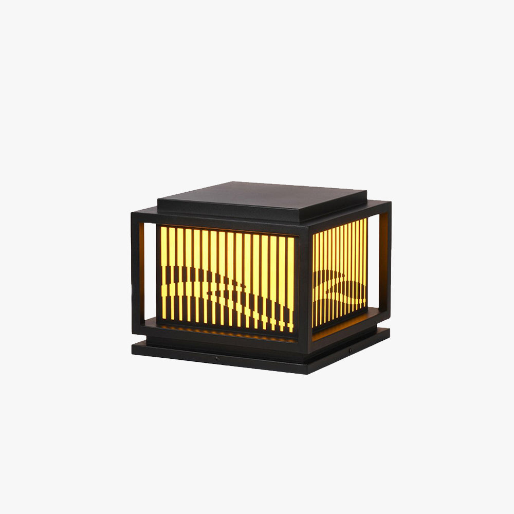 Ray Retro Lámpara Exterior LED Cubo Metal Patio Jardín