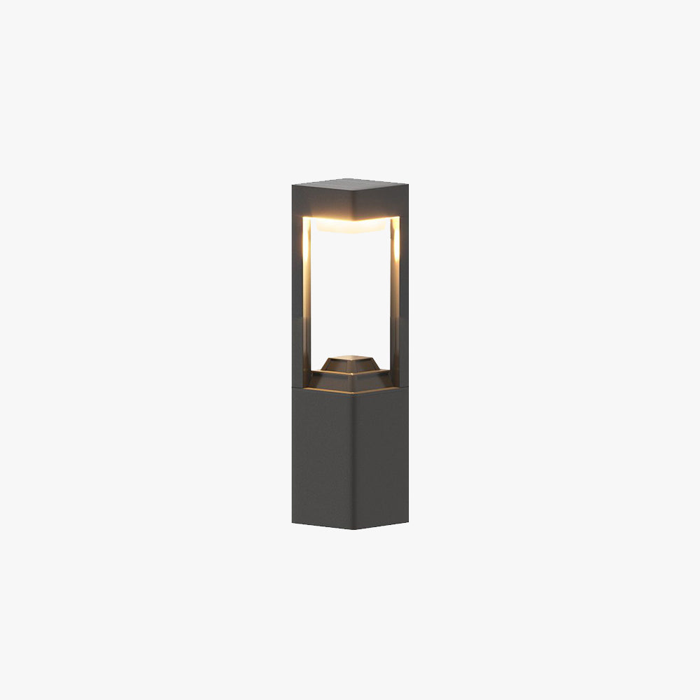 Ray Moderno Lámpara Exterior Cuboide Metal Acrílico Patio