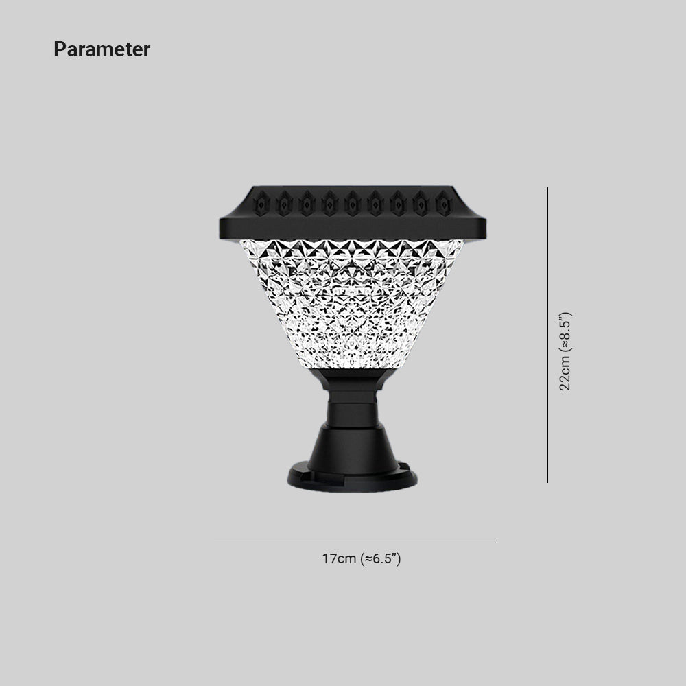 Ray Geométrica Lámpara Exterior Acrílica Patio Jardín