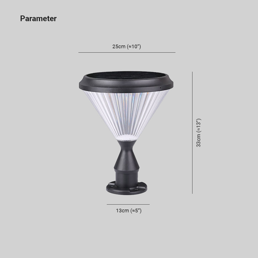 Ray Moderno Lámpara Exterior Diamante Metal Acrílico Patio