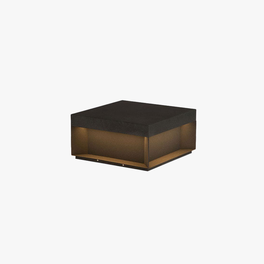 Ray Moderna Lámpara Exterior Solar Cubo Metal Patio Jardín