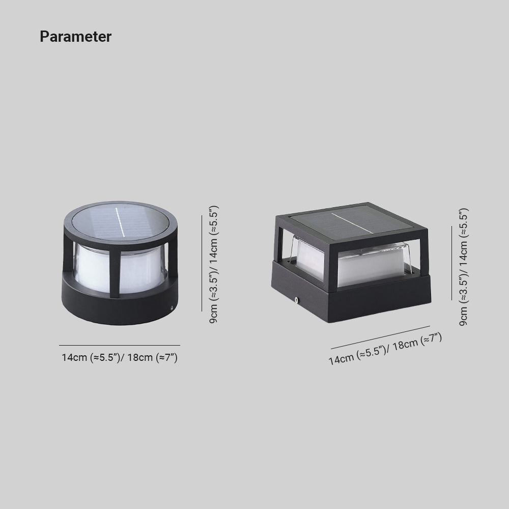 Ray Moderna Lámpara Exterior Metal Cubo Cilindro Metal Patio