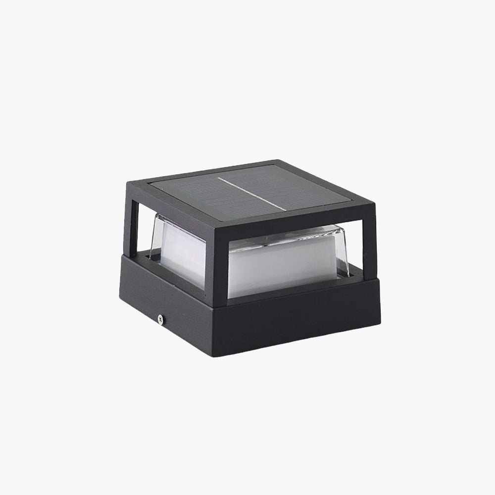 Ray Moderna Lámpara Exterior Metal Cubo Cilindro Metal Patio