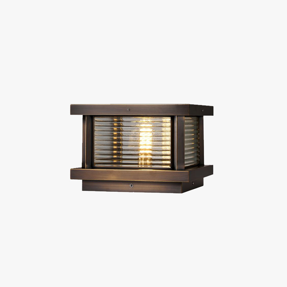 Ray Moderna Lámpara Exterior Solar Cubo Patio