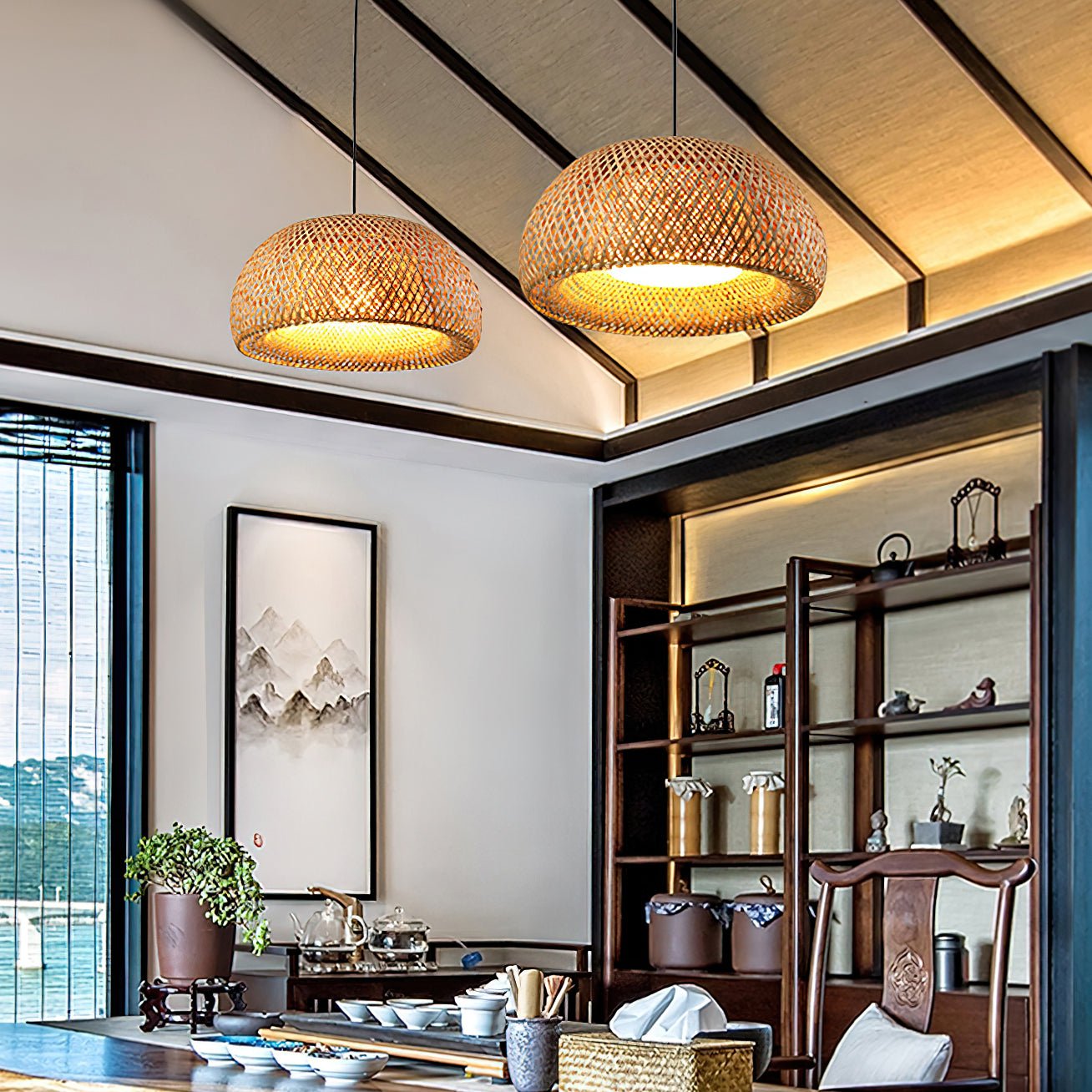Bamboo Braided Pendant Lamp - Letslighting