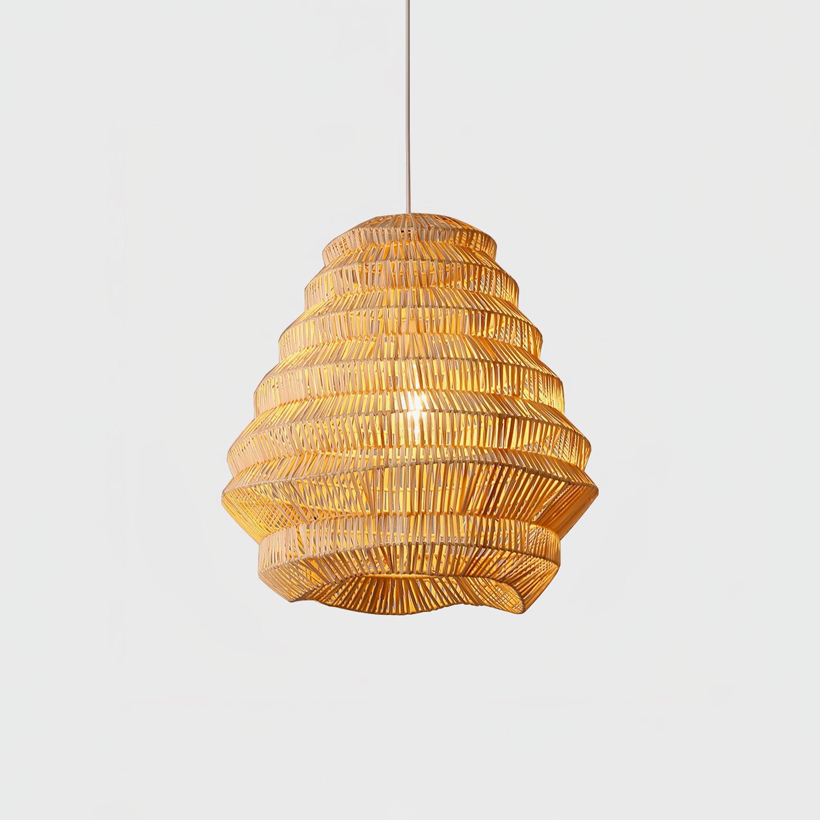 Bamboo Spiral Pendant Lamp - Letslighting