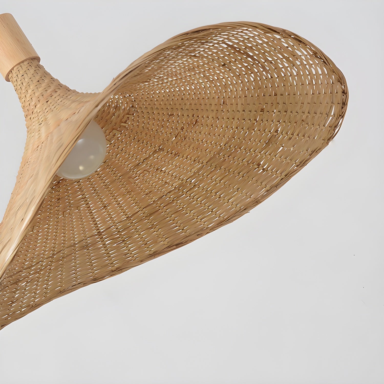 Rattan Weave Hat Pendant Light - Letslighting