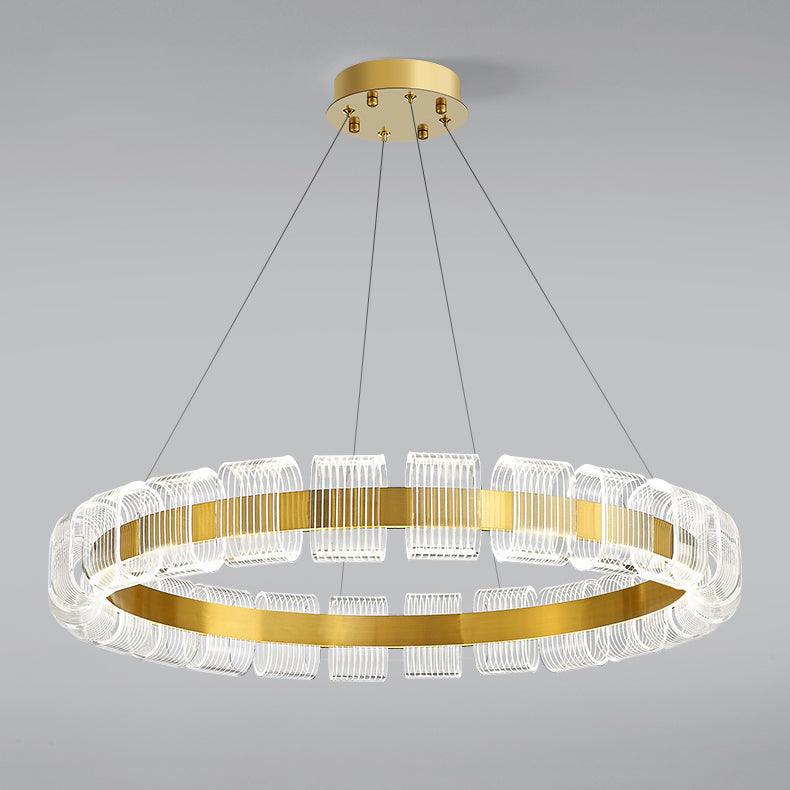 Abrahamson Modern Minimalist Luxury Bangle Metal Chandelier - Letslighting