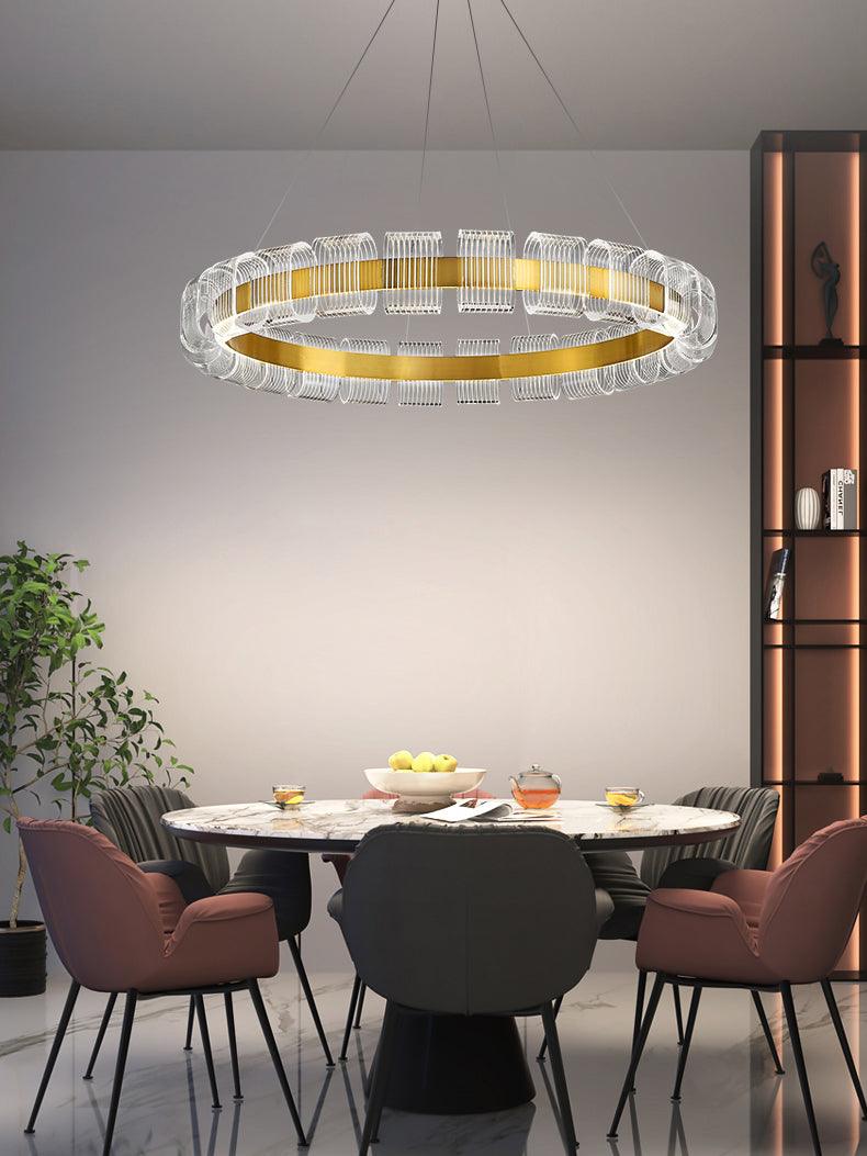 Abrahamson Modern Minimalist Luxury Bangle Metal Chandelier - Letslighting