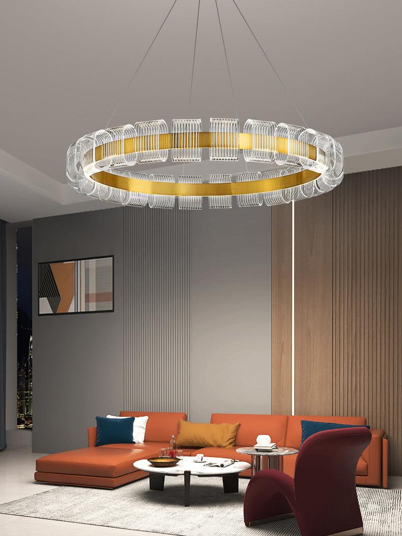 Abrahamson Modern Minimalist Luxury Bangle Metal Chandelier - Letslighting