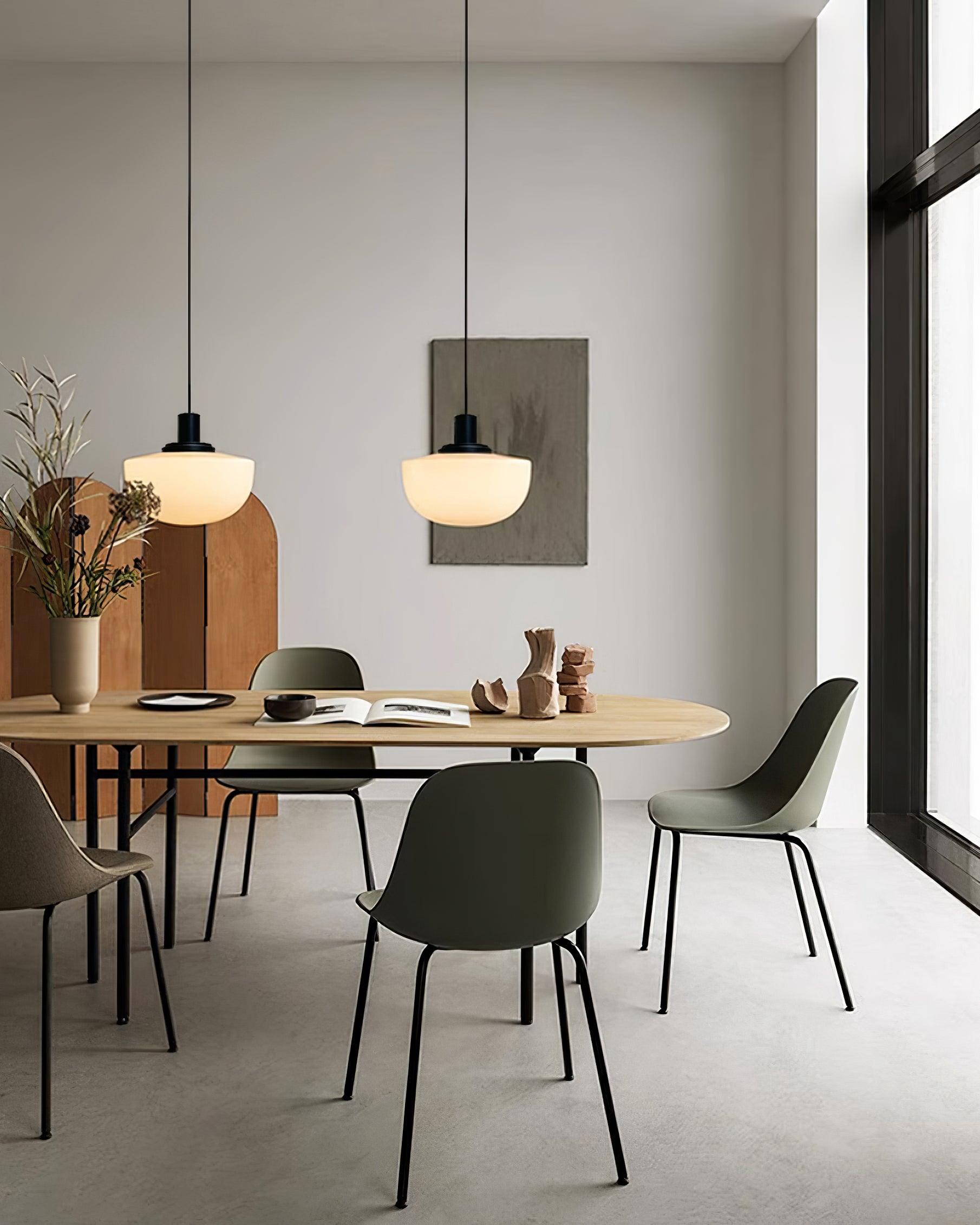 Pendant Lamp Glass Dome Metal Mount Minimalist Relax - Letslighting
