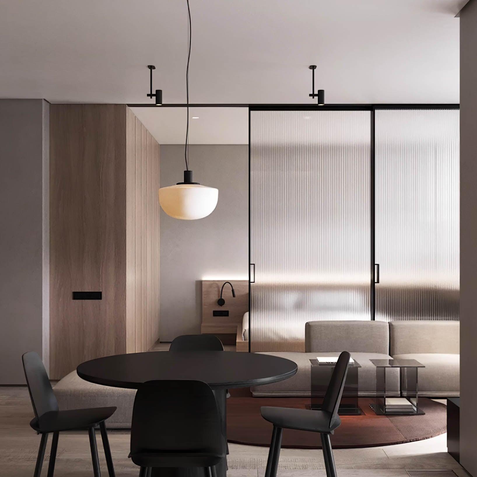 Pendant Lamp Glass Dome Metal Mount Minimalist Relax - Letslighting