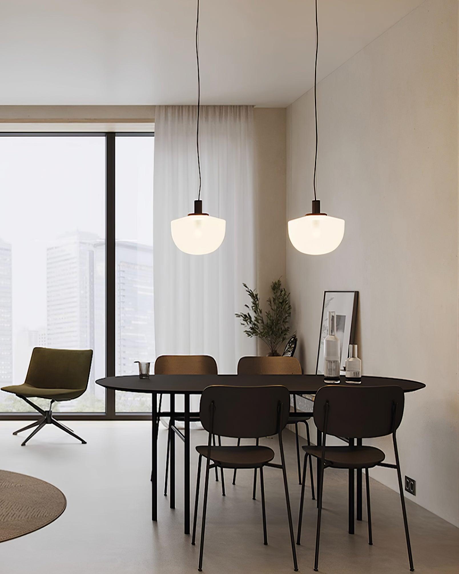 Pendant Lamp Glass Dome Metal Mount Minimalist Relax - Letslighting